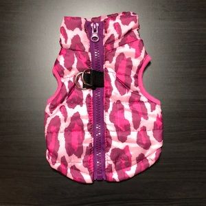 Dog Animal Print Vest Jacket